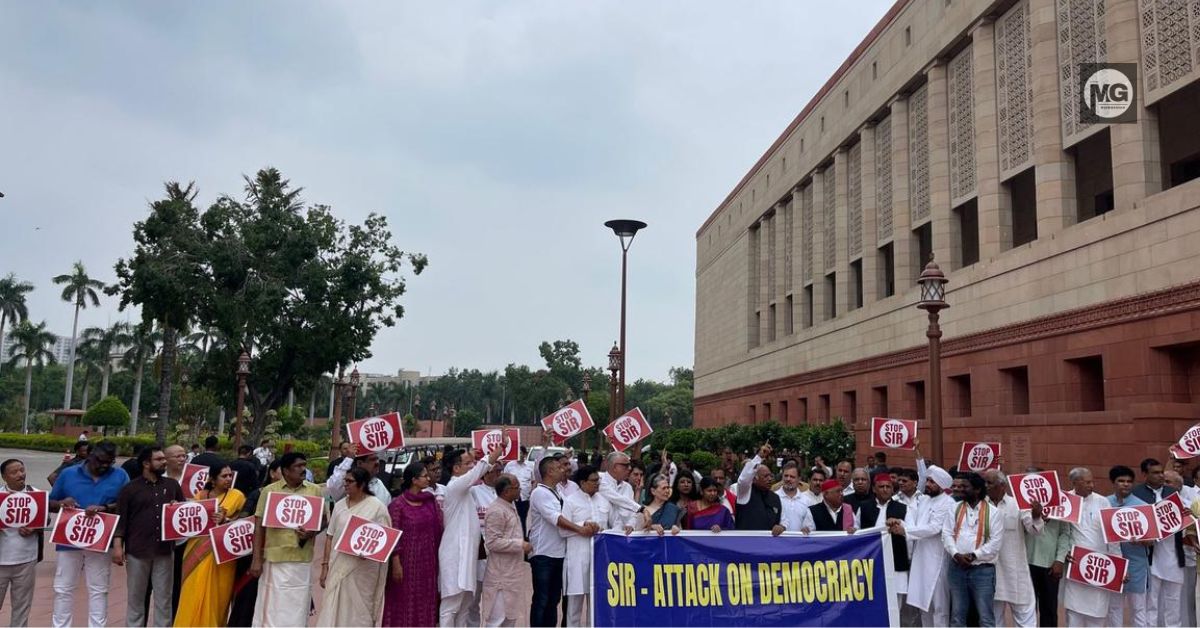 INDIA Bloc SIR Protest March AAP